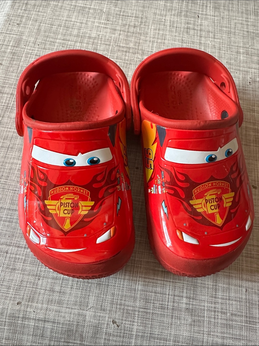 Disney Lightning McQueen Red Slip-On Clog Shoes